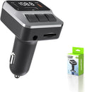 Car Bluetooth 5.3 FM Transmitter，with Dual PD 30W Type-C Car Fast Charging and by EAHOSUCC