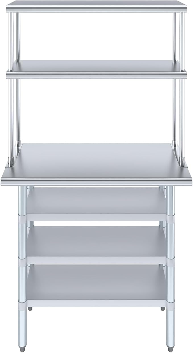 Amgood 18" x 36" Stainless Steel Work Table - Image 2