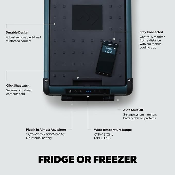 Dometic CFX2 28-Liter Portable Refrigerator and Freezer, Powered by AC/DC - Image 3