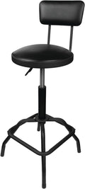 Performance Tool W85016 Pneumatic Stool w/Removable Backrest by PerformanceTool