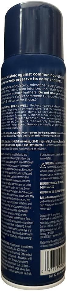 Guardsman Fabric Defense & Upholstery Water Repellent Spray, Protector & Stain - Image 2