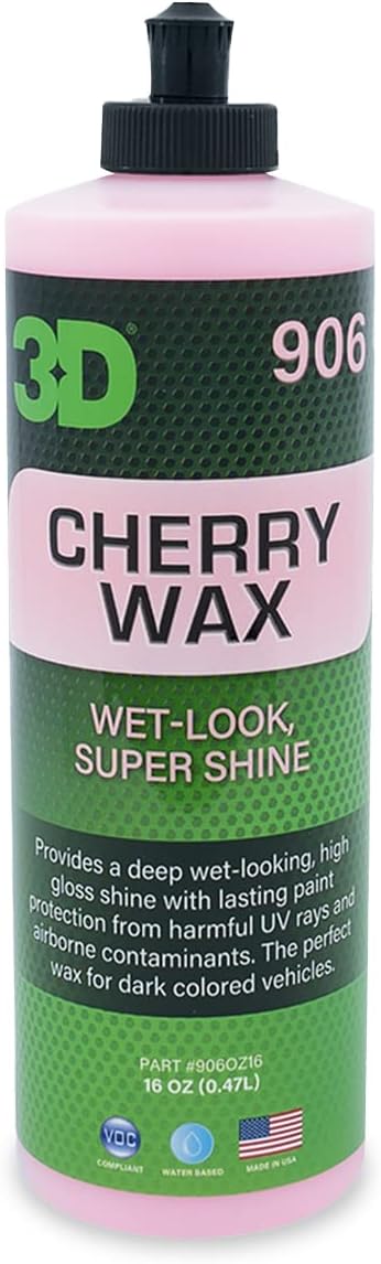 3D Cherry Wax – Liquid Carnauba Show Car Wax by 3DCarCare