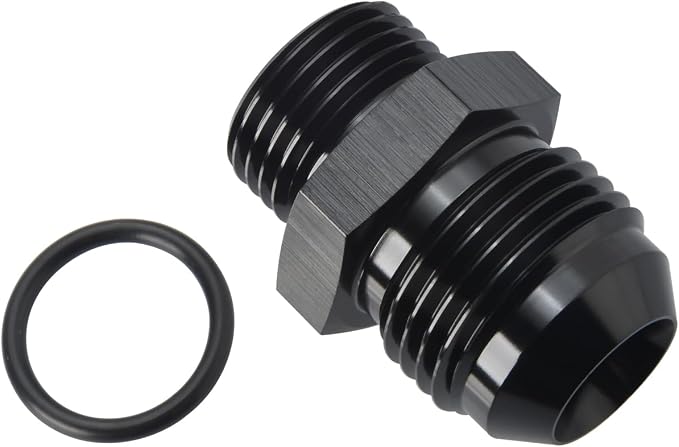 16AN Male Flare to 12AN ORB O-ring Boss Fuel Pump Rail Adapter Fitting Aluminum - Image 3