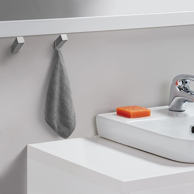 NINETREX Towel Hooks Grey SUS304 Stainless Steel 4 Pack Heavy Duty Modern Wall - Image 3