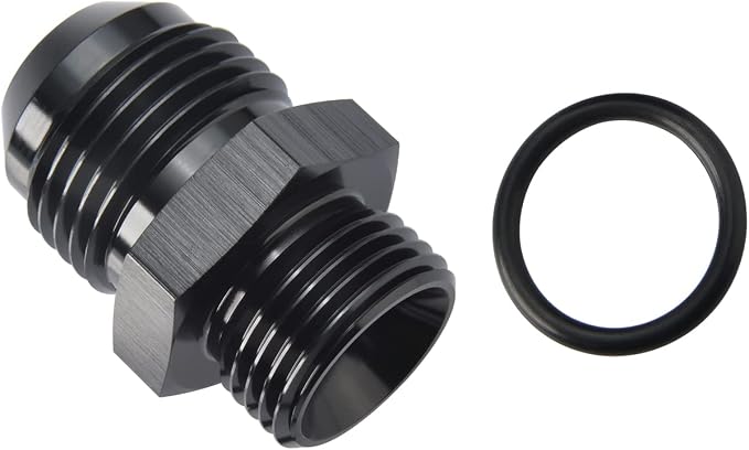 10AN Male Flare to 6AN ORB O-ring Boss Fuel Pump Rail Adapter Fitting Aluminum - Image 3