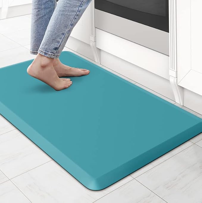 KitchenClouds Cushioned Anti Fatigue Rug 17.3"x28" Waterproof Non Slip Standing by KitchenClouds