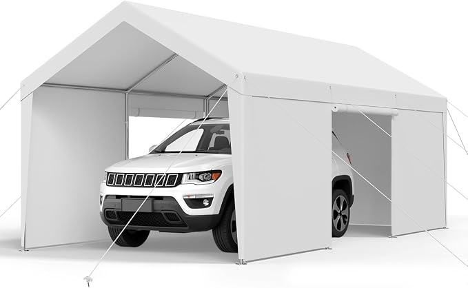 VEVOR Carport, 12 x 20 FT Outdoor Car Canopy, Potable Carport by VEVOR