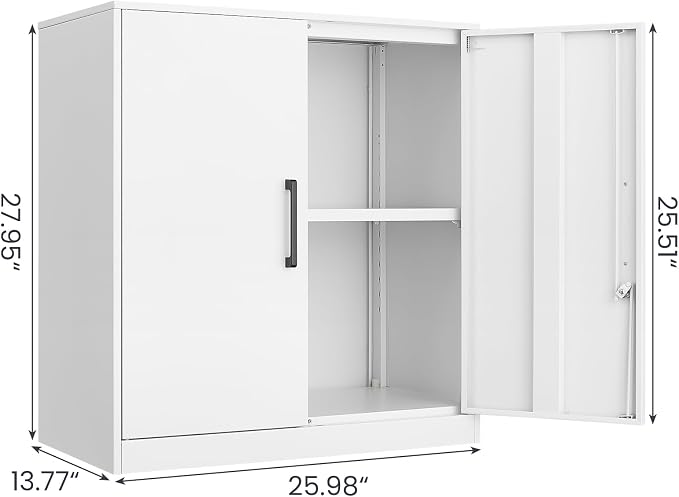 LUCYPAL Locking Storage Cabinets, Metal Cabinet - Image 3