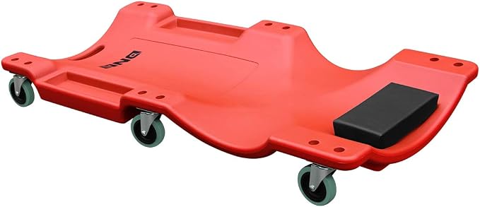 DNA MOTORING 40 Inch Mechanic Creeper, Blow Molded Low Profile Rolling Garage - Image 4