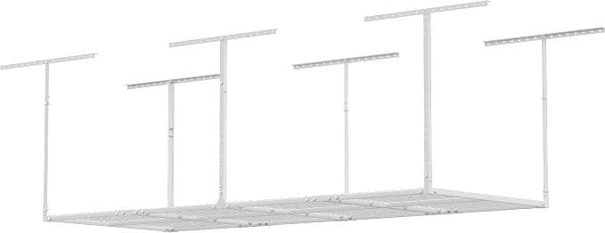 3 x 8FT Overhead Garage Storage Rack, Adjustable Ceiling Storage Racks - Image 9