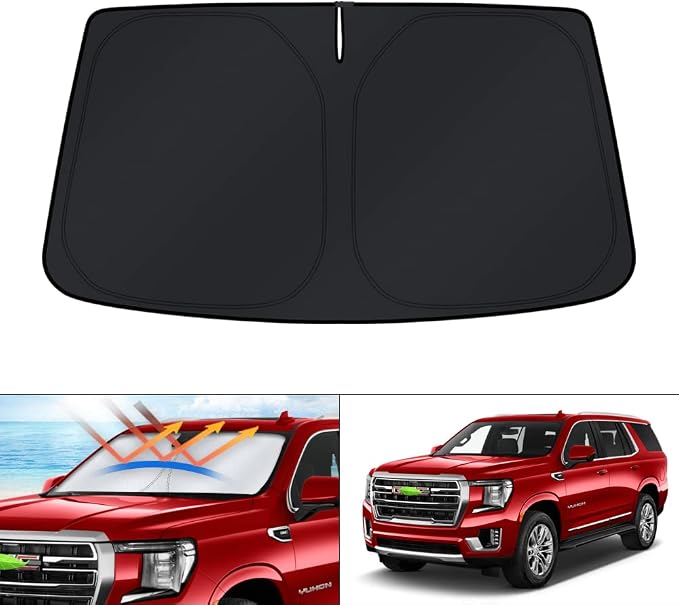 KUST Windshield Sun Shade fit for 2021-2025 Chevrolet Suburban/Chevy by KUST