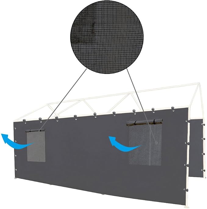 Sidewall Panel with Mesh Windows and Elastic Ball Bungees, - Image 4