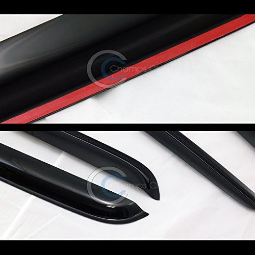 Window Deflector Sun/Wind Guards Smoke Window Visors 4P Set Compatible - Image 3