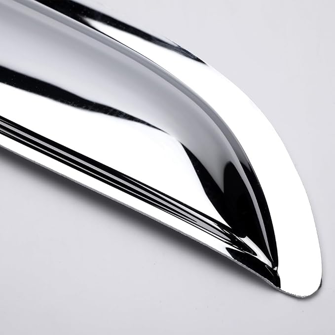 Chrome Side Window Visors Wind Vent Deflector - Image 4