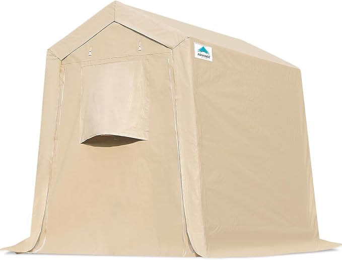ADVANCE OUTDOOR 6X8 ft Outdoor Portable Storage Shelter Shed - Image 8