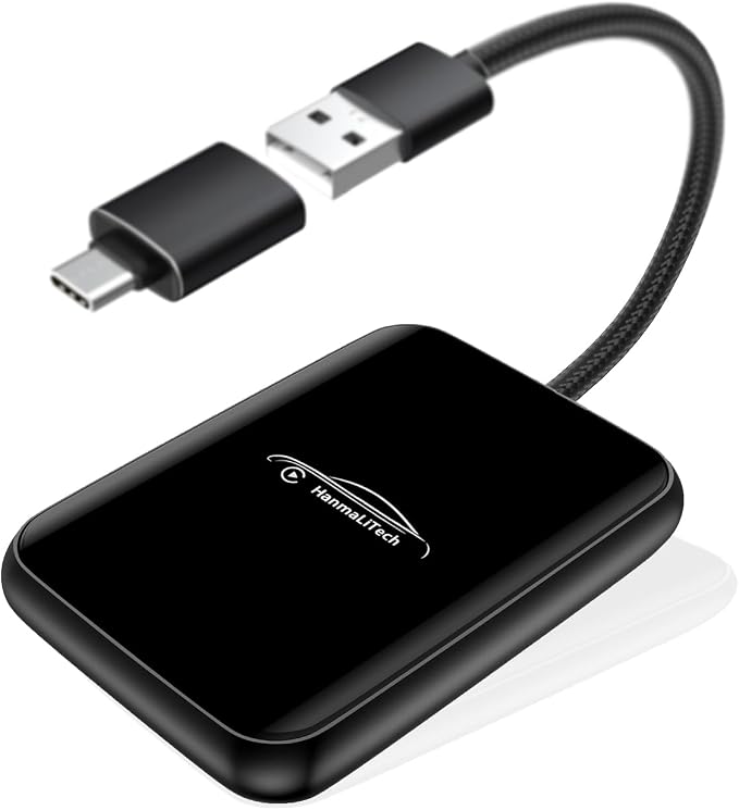 Wireless CarPlay Adapter for Apple iPhone | Mini USB Design for Convert Wired by HanmaLiTech
