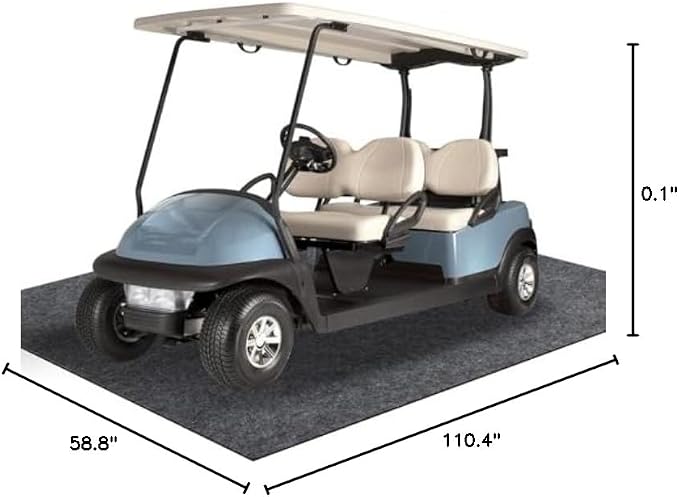 4.9 x 9.2 ft Garage Floor Mat for Under Car & Golf Cart, Oil Spill Mat to - Image 8