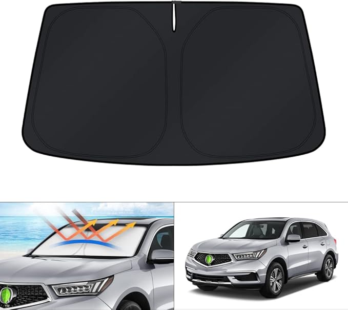 KUST Windshield Sun Shade for Acura MDX 2014-2020 Window Sunshade Sun Visor by KUST