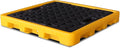 2 Drum Containment Spill Pallet, Polyethylene Low Profile Paint Bucket Tray by PFCDZDU