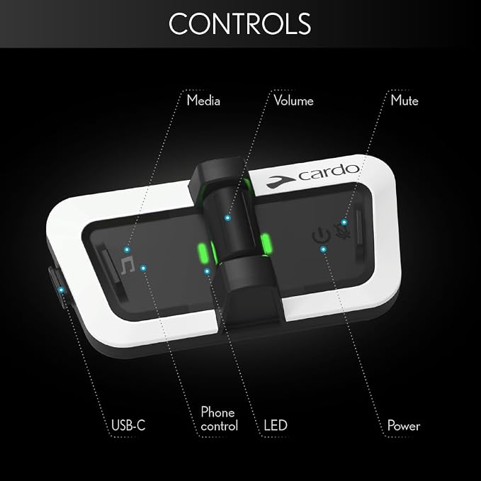 Cardo PACKTALK Outdoor Helmet Communication System, Snowboard and Cycling - Image 6