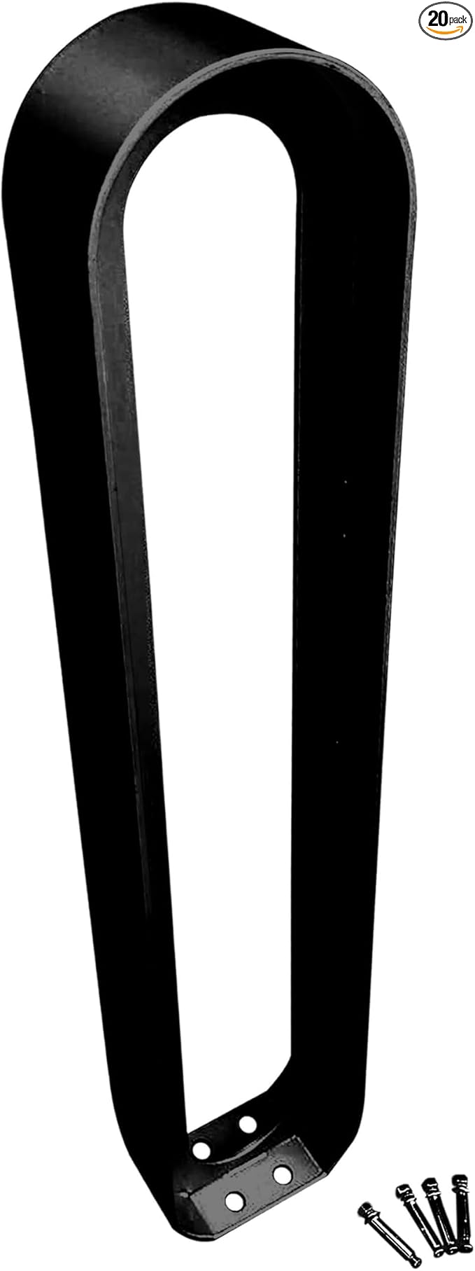 Sandbaggy Modern Commercial Bike Rack | 6.5” x 3” x 35” Oval Design | In-Ground by Sandbaggy