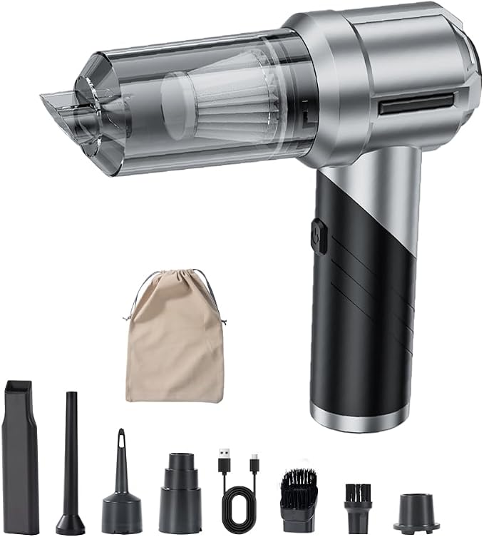Handheld Foldable Car Vacuum, 4-in-1 18000PA Mini Vacuum Cleaner Portable by Unknown