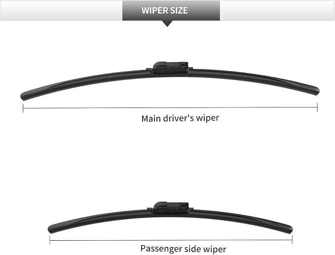 Front Windshield Wipers, 2-Piece Set - Image 3