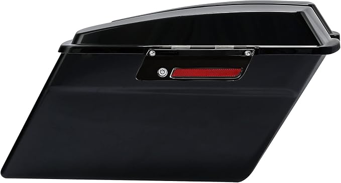 XFMT Vivid Black Hard Saddlebags Saddle Bags Trunk Black Latches W/Black - Image 3