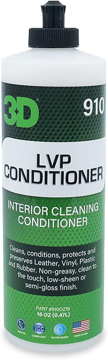 3D Leather, Vinyl & Plastic Conditioner | Restores, Conditions & Protects Car by 3DCarCare