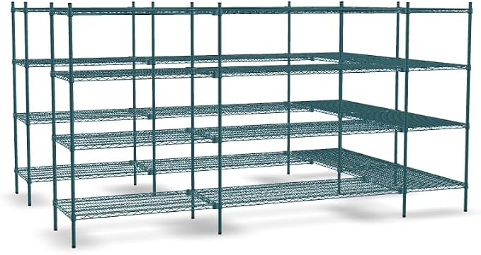 NSF 7' x 11' Walk-in 4-Tier Shelving Unit Kit - Image 2