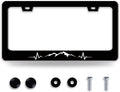 Mountains License Plate Frame Funny Mountain License Plate Holder Stainless by BRAGHRTED