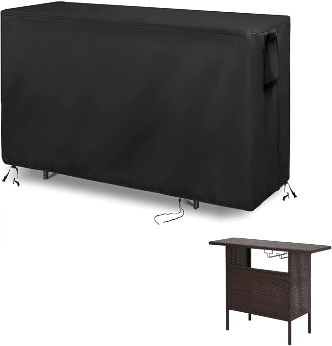 Kingling Outdoor Table Cover for Outdoor Bar Table, 55 Inch Waterproof Patio by Kingling