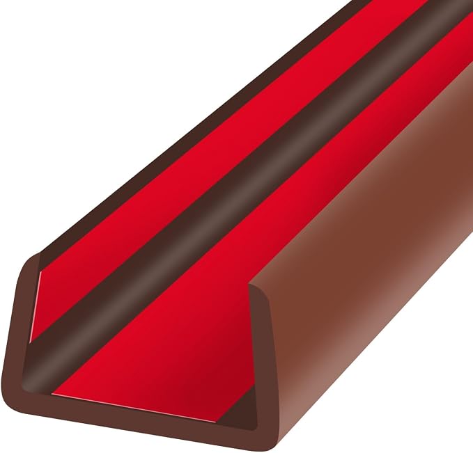 Rubber Edge Trim, Flexible Self Adhesive U Shaped Peel and Stick Edge Banding by YANRUIPRO