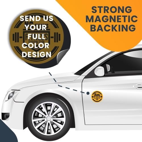 Magnet Me Up Customizable 30 Mil Round Magnet- 6”, Weatherproof Car Magnet - Image 7