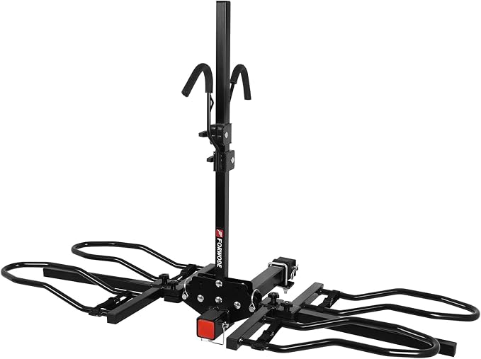 FORWODE 2" Hitch Mount Bike Rack Fits 2 X 80 lbs Bicycle, Platform Bike Rack by FORWODE