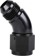 45 Degree 8AN Male to 8AN Female Swivel Full Flow Fitting Adapter Coupler by Podavelle