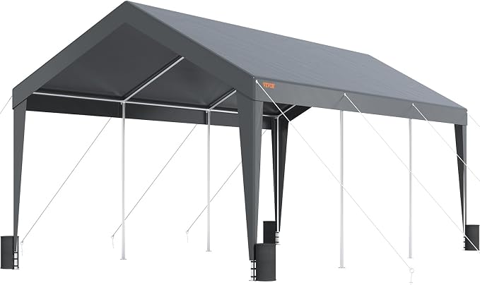 VEVOR Carport Car Canopy 10x20ft, Upgraded Heavy Duty Car Port Garage Boat by VEVOR