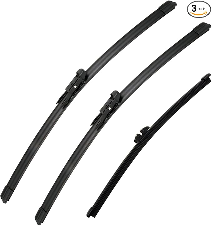 3 Wipers Set-26"+22" Front Windshield Wipers and 11" Rear Wiper Blade by SCTIOANSNOemWiperBlades