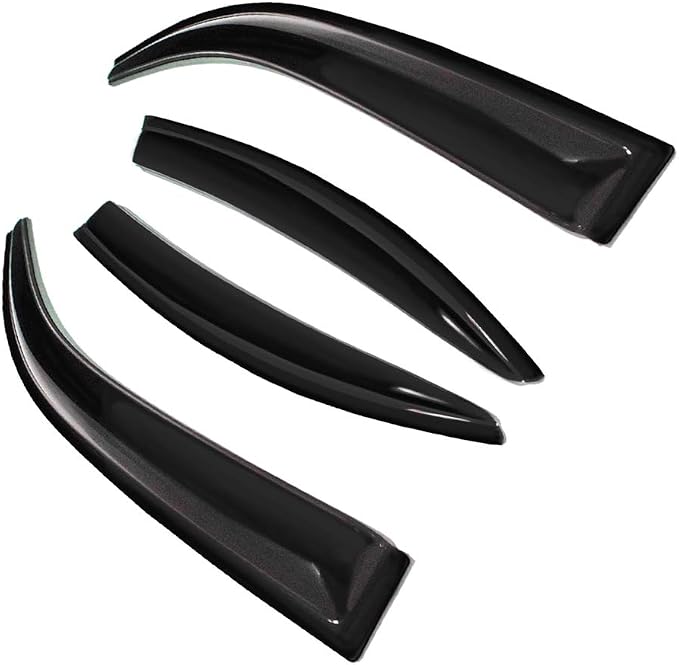 4pc Sun Rain Guards Window Visor Wind Deflector Compatible - Image 2