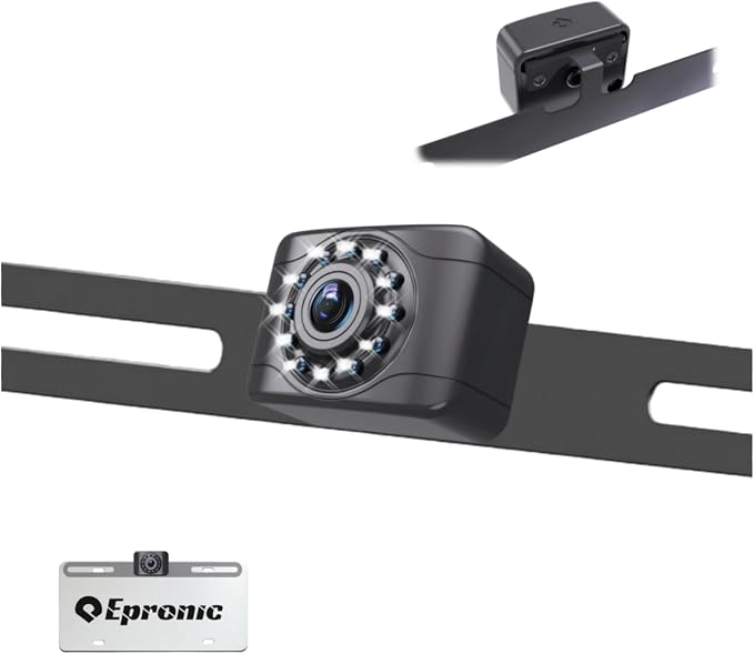 X1 Backup Camera for Car License Plate Reverse Cam, IP69 Waterproof Rearview by Epronic