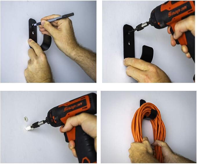 J Hooks - Heavy Duty Garage Hooks - Perfect as Pegboard or Service Van Organizer - Image 3