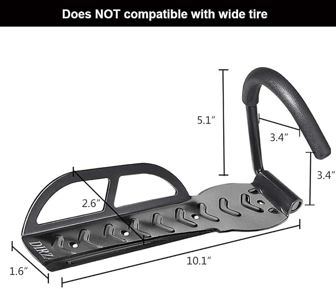 Dirza Bike Rack Garage Wall Mount Bike Hanger Bike Hooks Bike Storage Bicycle - Image 3