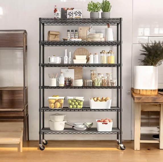 Organize in Style with The Members Mark 6-Tier NSF Heavy Duty Wire Shelving - Image 2