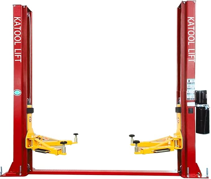 10000lbs 2 Post Lift Car Lift Auto Vehicle Car Lift Truck Hoist Floor Plate 220V by Katool