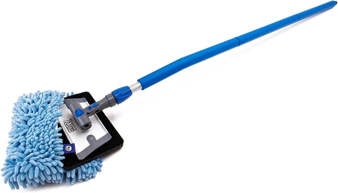 Autofiber Adjustable Head Car Wash Brush | 61" Sectional Angled Pole - Image 2