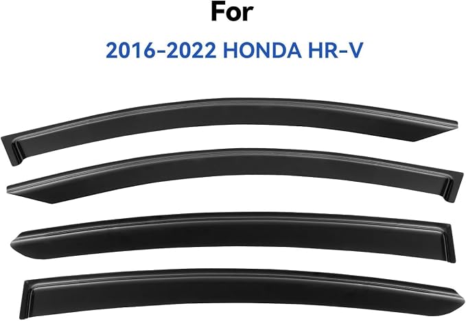 Window Visors Rain Guards for 2016-2022 Honda HRV, Out-Channel Window Vent Wind - Image 2