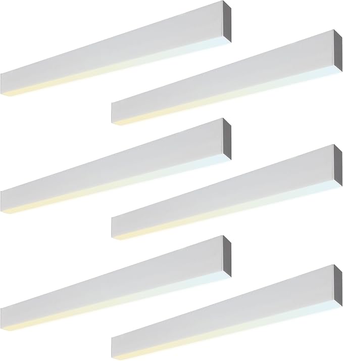 6PK 4FT LED Linear Light, 40W Down 15W Up Light, 3000/3500/4000/5000K CCT by ULL
