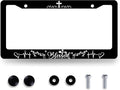 Blessed License Plate Frame Christian License Plate Stainless Steel Funny by MUAWUOIK