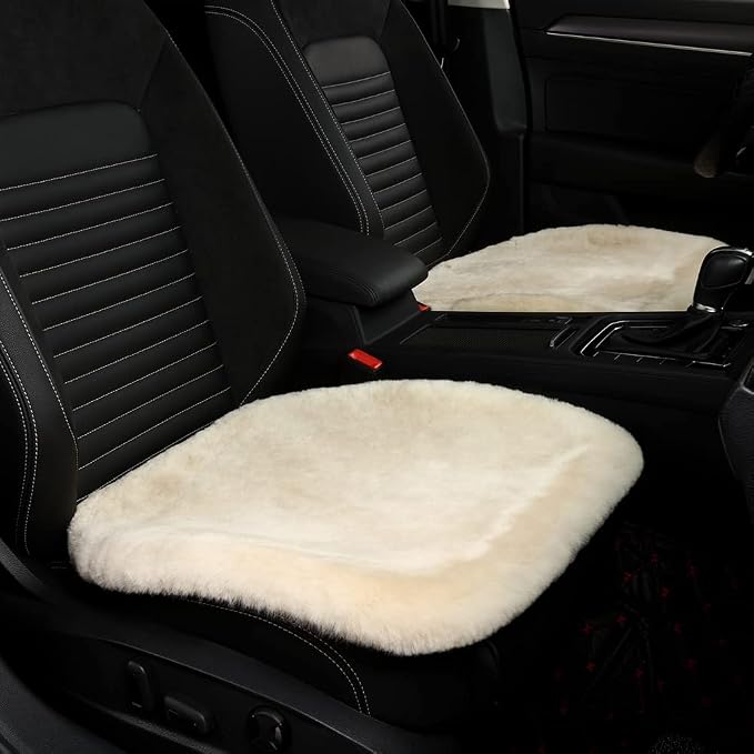 LLB Genuine Sheepskin Car Seat Cushion Seat Covers by LLB