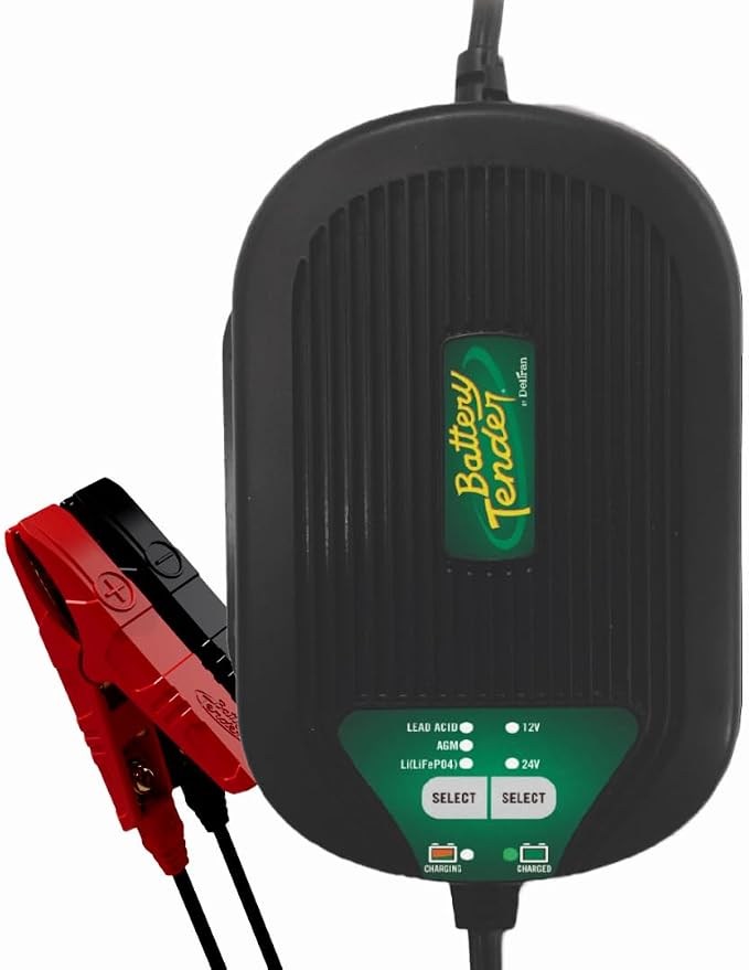Battery Tender 5 AMP Selectable 12V / 24V Battery Charger and Maintainer by BatteryTender